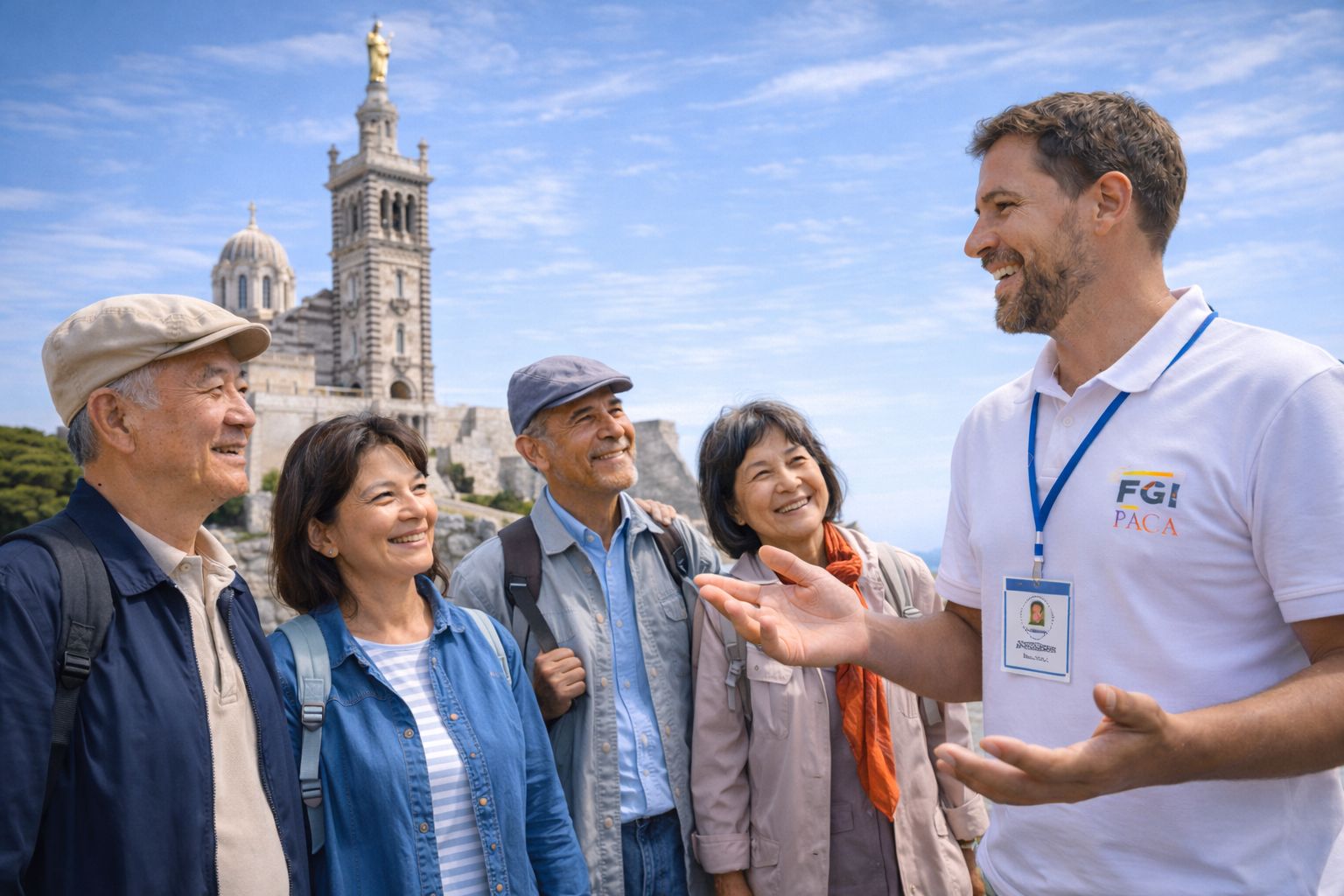 marseille-notre-dame-de-la-garde-tour-guide-asian-tourists